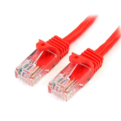 Selected Snagless Crossover Cat5e Patch Cable (UTP) - Red