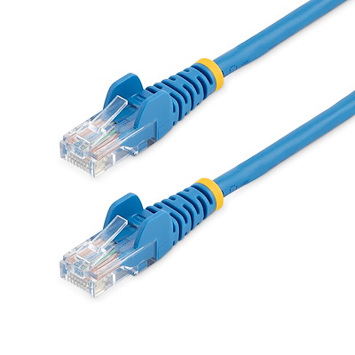 Cat5e Patch Cable with Snagless RJ45 Connectors - 6 ft, Blue