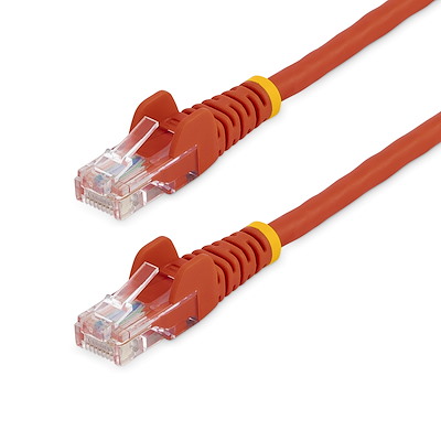Cat5e Patch Cable with Snagless RJ45 Connectors - 6 ft, Red