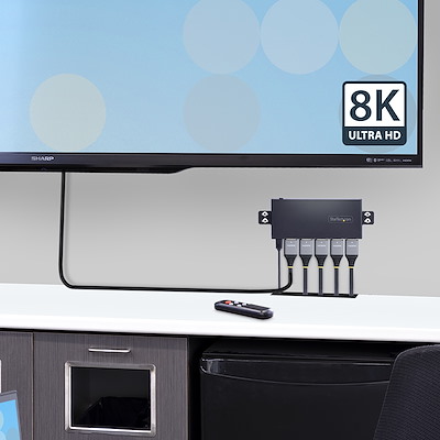 Startech Switch Conmutador de Vídeo HDMI de 4 Puertos 4K 60Hz