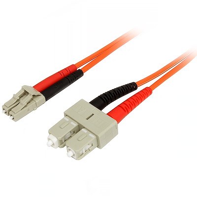 Fiber Optic Cable - Multimode Duplex 50/125 - LSZH - LC/SC - 5 m