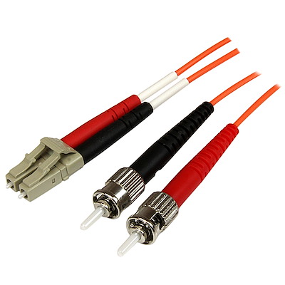 Fiber Optic Cable - Multimode Duplex 50/125 - OFNP Plenum - LC/ST - 1 m