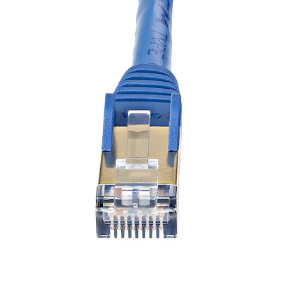 10 Gigabit Shielded Snagless RJ45 100W PoE Patch Cord Black Fluke Tested/Wiring is UL Certified/TIA 10GbE STP Network Cable w/Strain Relief C6ASPAT15BK StarTech.com 15ft CAT6a Ethernet Cable 
