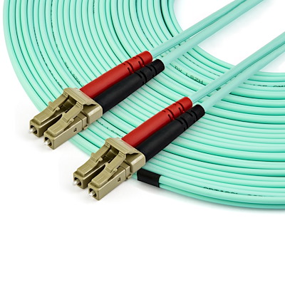 1/3/5M LC-LC Duplex 10 Gigabit 50/125 Multimode Fiber Optic Cable Wire Om3 10GB 