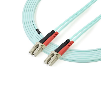ipolex OM3 LC à LC Câbles Fibre Optique jarretière 3m, 50/125 Duplex  Multimode Cable Patch Fibre pour 10Gb/Gigabit SFP Transceiver,  Convertisseur de Média : : Informatique