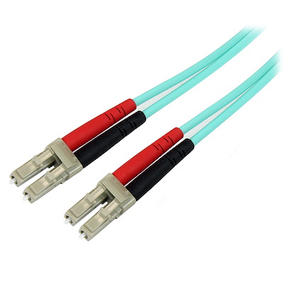 Fiber Optic Cable - 10 Gb Aqua - Multimode Duplex 50/125 - LSZH - LC/LC - 10 m
