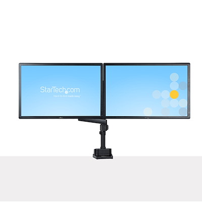 supporto da tavolo per supporto da tavolo per supporto monitor per co capacità 22 libbre per braccio LCD completamente regolabile Adatto per due monitor fino a 30 Supporto per monitor doppio LED 