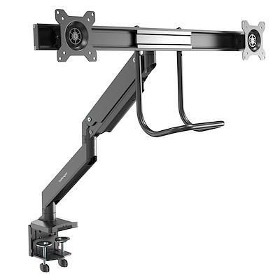 Desk Mount Dual Monitor Arm 32in, Monitor Arms Desk Mount