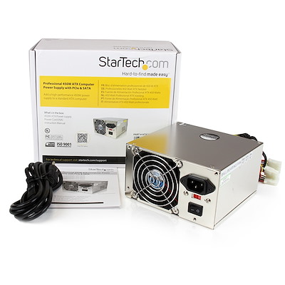 450W ATX 12V Computer PSU w/ PCIe & SATA - ATX Power Supplies | StarTech.com