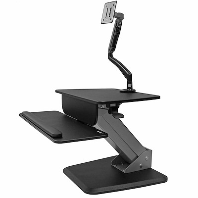 Sit-to-stand Workstation with Articulating Monitor Arm