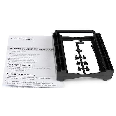 Support De Montage 2.5 SSD/HDD Pour Baie De Lecteur 3.5 - 5 Pack - Sans Outil - Kit De Montage De Disque Dur Bracket125ptp