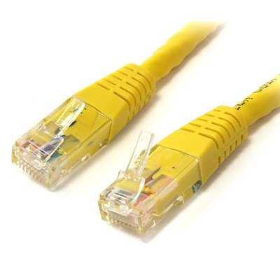7 ft Cat 6 Yellow Molded Gigabit Crossover RJ45 UTP Cat6 Patch Cable