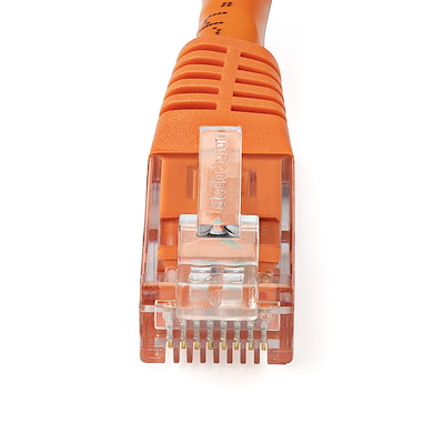 4 Foot Snagless/Molded Boot by Konnekta Cable Cat6 Orange Ethernet Patch Cable Pack of 20 