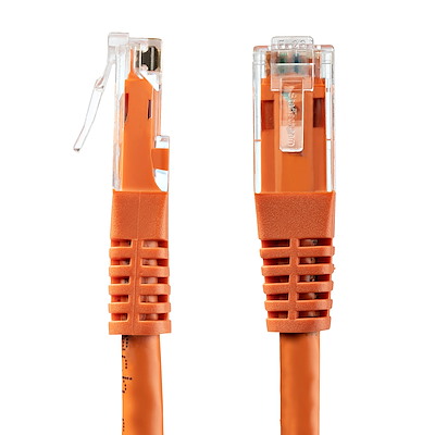 4 Foot Snagless/Molded Boot by Konnekta Cable Cat6 Orange Ethernet Patch Cable Pack of 20 