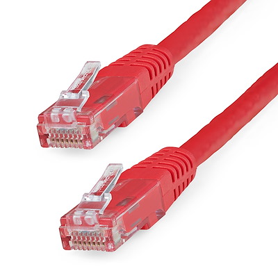 Cat6 Patch Cable (UTP) - ETL Verified (Red) - 100ft