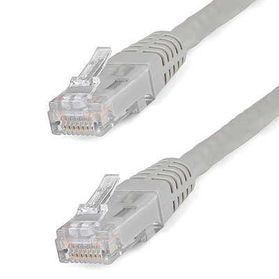 100 ft Cat 6 Gray Molded RJ45 UTP Gigabit Cat6 Patch Cable - 100ft Patch Cord