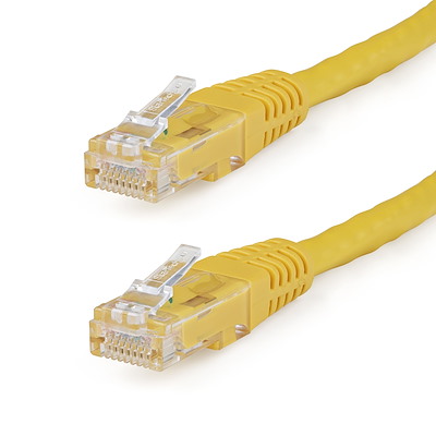 35Ft Cat.5E Molded Snagless Patch Cable Yellow 