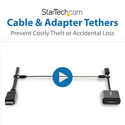 StarTech.com Câble de sécurité réglable pour adaptateurs et câbles