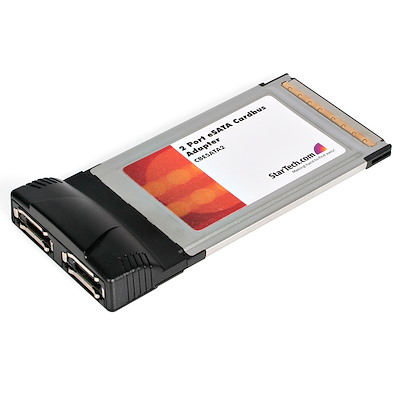 2 Port CardBus eSATA Laptop Adapter Card