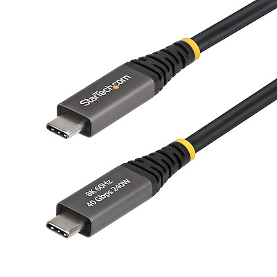 USB4ケーブル／2m／40Gbps／Type-C／240W PD／8K 60Hz / 4K 240Hz／DP2