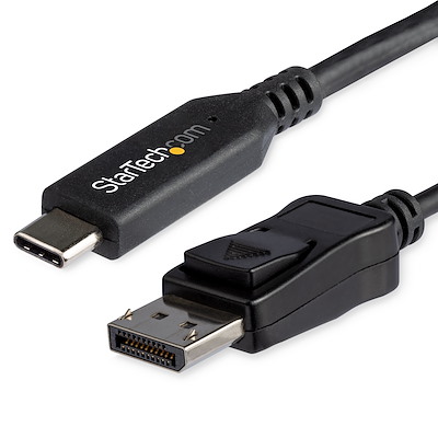 Cable Adaptador de Vídeo USB Tipo C a DP StarTech.com Cable de 1m USB-C a DisplayPort Negro 4K 60Hz 