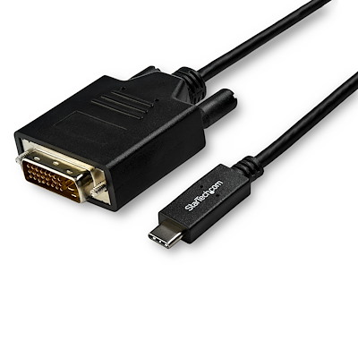 3m USB-C - DVIディスプレイケーブル 1920x1200 ブラック - USB-C 