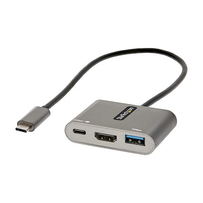 Color : Space Grey, Size : 1M Long Cable USB C Multiport Hub with 4K HDMI 4 USB 3.0 Type C Charging Adapter