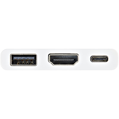 USB-C - HDMI変換アダプタ USB電源供給対応 ホワイト 4K対応 - ノートパソコン用ドッキングステーション | 日本