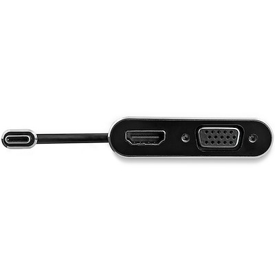 USB-C - VGA/HDMI変換アダプタ 4K/30Hz アルミケース - USB-C
