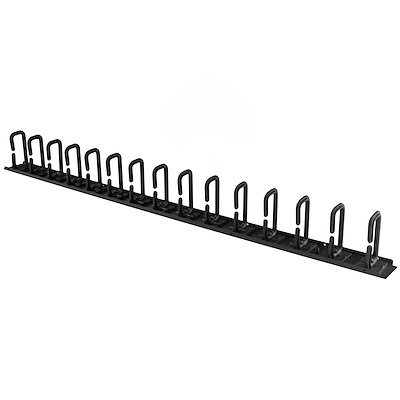 Vertical Cable Organizer with D-Ring Hooks - 0U - 2.8ft.