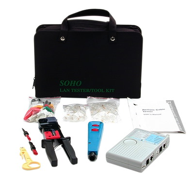 Professional RJ45 Network Installer Tool Kit with Carrying Case