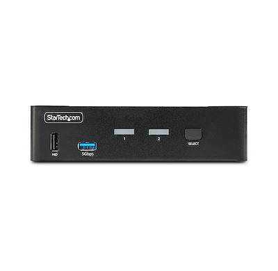 2-Port DisplayPort KVM Switch, 8K 60Hz / 4K 144Hz, Single Display