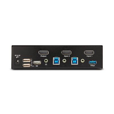 2-Port DisplayPort KVM Switch, 8K 60Hz / 4K 144Hz, Single