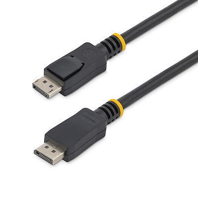 DisplayPort 1.2-kabel med lås – certifierad, 3 m