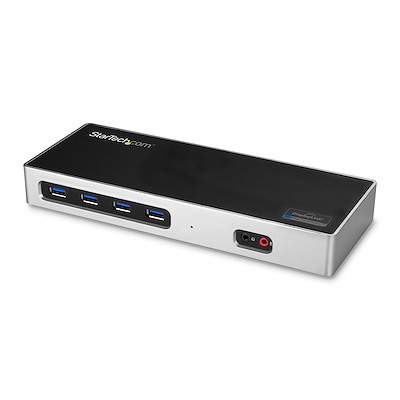 Replicador de Puertos USBC DisplayLink 4K StarTech.com Docking Station USB Tipo C para Portátiles de 2 Puertos DisplayPort o HDMI