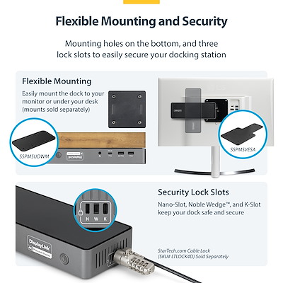 Station d'accueil pour Samsung Galaxy A15 LTE + USB-Typ C et Micro-USB Connexion