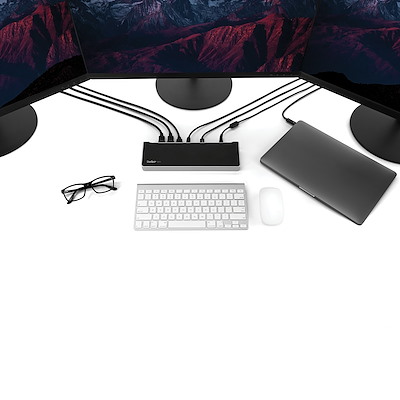 usb c dock three monitors