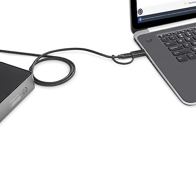 USB-C & USB-A Dock - Hybrid Universal Triple Monitor Laptop