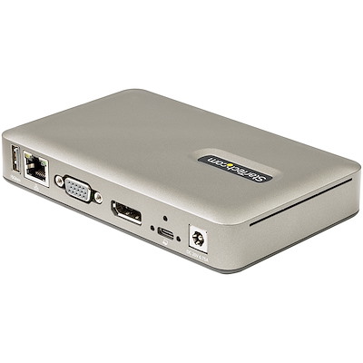 USB-Cドッキングステーション DisplayPort 4K30/VGA/65W PD