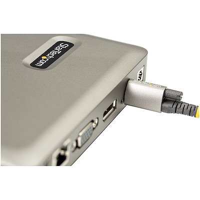 USB Type-C ドッキングステーション／DisplayPort 4K30HzまたはVGA対応／65W USB PD／4ポート USB 3.1  Gen1 ハブ／ギガビット有線LAN／コンパクトサイズ／USB-Cマルチポートハブ 変換アダプター