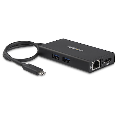 USB-C-multiportadapter med 4K HDMI - 2 USB-A-portar - 60 W PD - Svart