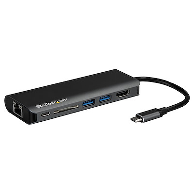 thumbnail image 2 of Yuanxin 6-in-1 USB-C Hub Adapter With 4K HDMI, USB 3.0, SD/TF Slots & 87W PD Charging – RGB Aluminum For MacBook, Laptop, Nintendo Switch 2 of 6