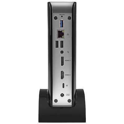 Create a dual-monitor or single 4K workstation with 4x USB ports