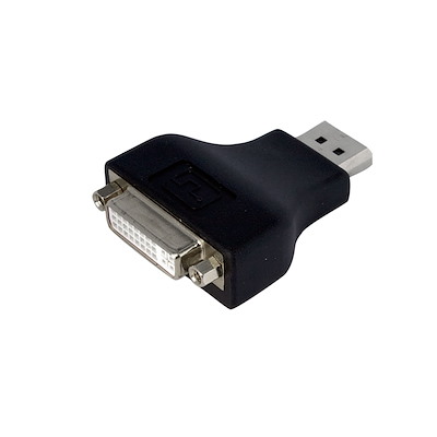 Kompakter DisplayPort auf DVI-Adapter - DisplayPort zu DVI-D-Adapter / Videokonverter 1080p - Dongle für DP auf DVI-Monitor/Anzeigeadapter - DP zu DVI-Adapter - Verriegelnder DP-Anschluss