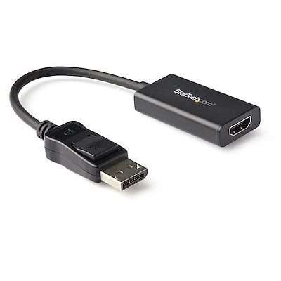 DisplayPort - HDMI変換アダプタ／4K60Hz、HDR10対応／DP 1.4 - HDMI 2.0b アクティブコンバータ／抜け防止対応ディスプレイポートコネクタ
