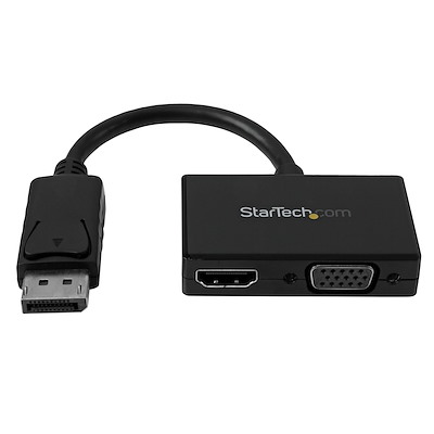 Travel A/V Adapter: 2-in-1 DisplayPort to HDMI or VGA