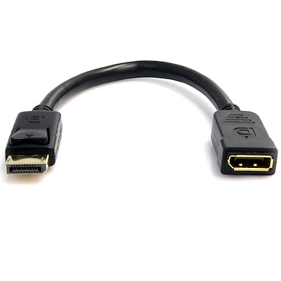 6in DisplayPort Port Saver Cable – M/F