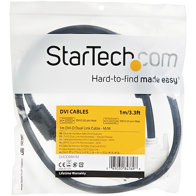 1m DVI-D Dual Link Cable - M/M - DVI Cables | Cables | StarTech