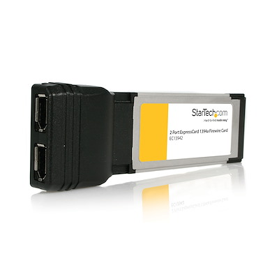 ExpressCard 1394a FireWire-kortadapter med 2 portar för bärbara datorer