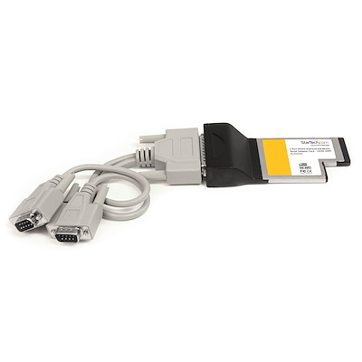 2 Port 54mm ExpressCard RS232 Serial Adapter Card - 16550 UART